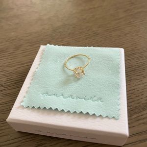 Pura Vida Demi Fine Gold Herkimer Ring